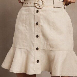 Banana Republic Linen Mini Skirt Size 0
